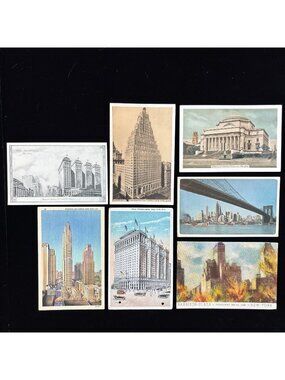 Vintage Postcard Lot New York City Architecture Rockefeller Hotel Pennsylvania A